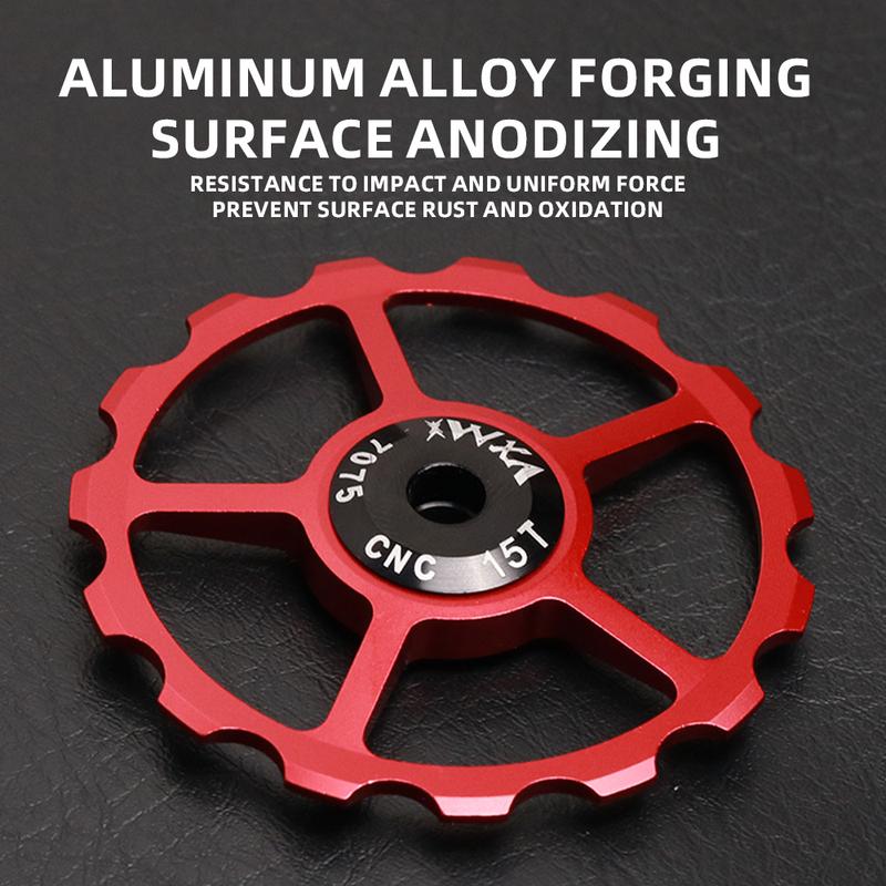 2Pcs Ceramic Bearing Jockey Wheel CNC Aluminum Alloy Rear Derailleur 10-16T Guide MTB Road Bike Pulley
