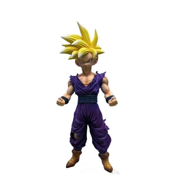 Seven Dragon Balls GK Battle Damage Sun Wufan Handmade Decoration Sun Wufan Double headed Carving Animation Handmade Model anime