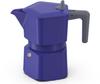 Cafetiere italienne - PEZZETTI - PENTAEXPRESS - Aluminium - 6 tasses - Bleu
