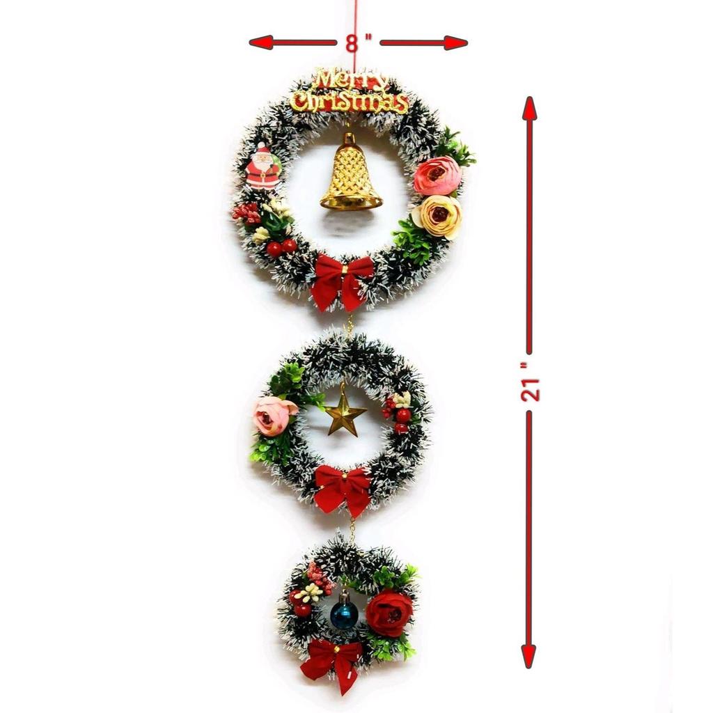 Designer Christmas Wreath/Wall Hanging/Decoration for Xmas Party/Christmas Decorations for Home/Gifts/Wreath