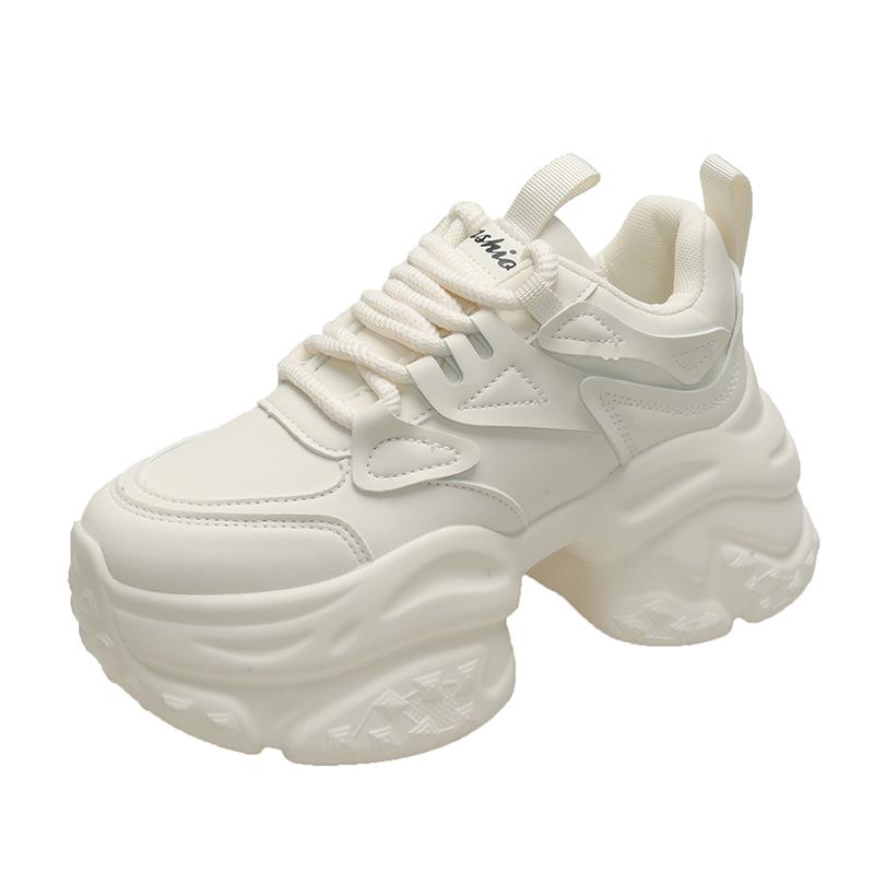 Fashion Aphixta Women Platform Sneaker Boots Brown Lace Up Autumn Winter Women Shoes Thick Botton Sole Boots Fashion Casual Shoes