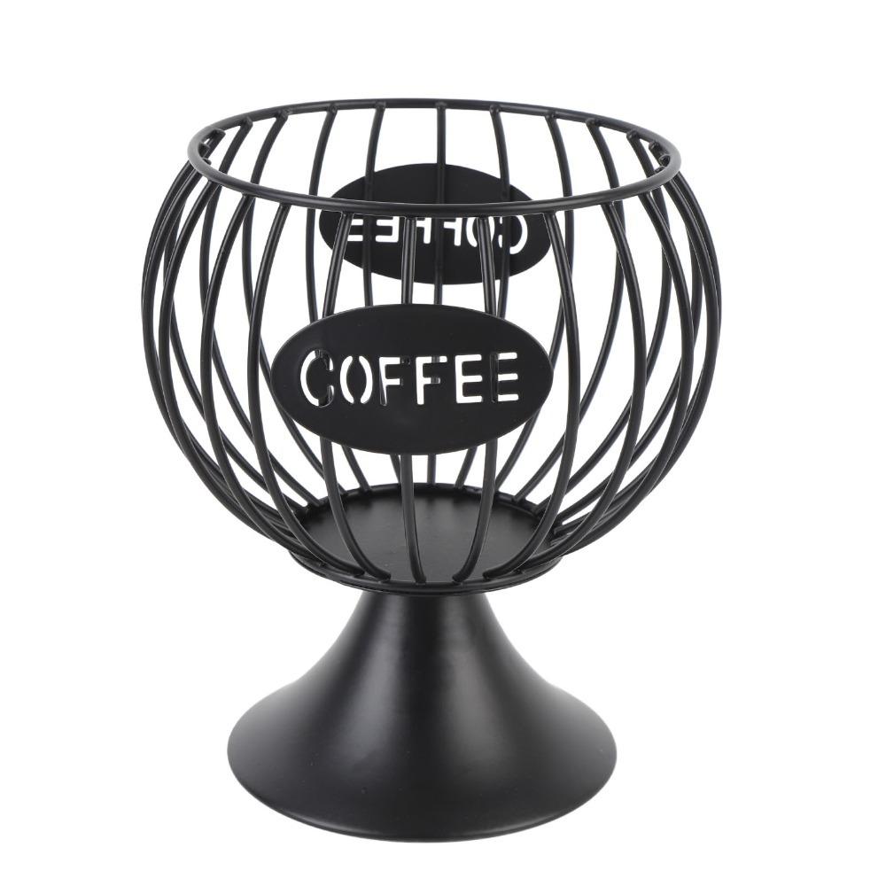 Weighted Base Coffee Pod Basket Iron Construction Coffee Pod Organizer For Home Desktop