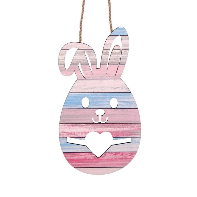 Hanging Sign Happy Easter Porch Welcome Sign for Door Wall Hanging Greetings Pendant Supplies Festival Adorment