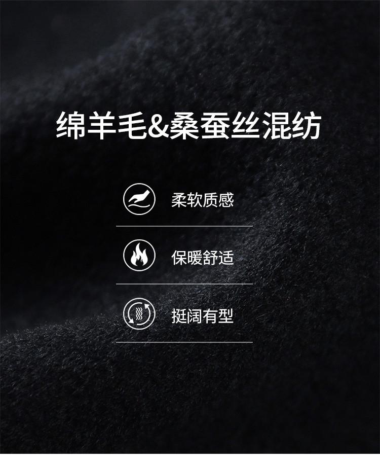 [Mulberry Silk+Wool] Mid to long autumn and winter coat for men, business, leisure, middle-aged, woolen woolen windbreaker jacket