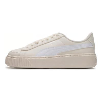 Basket Platform Canvas V2 Proste Wygodne Oddychające Trampki Niskie Damskie białe 399699-02