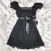 TrendHub Streetwear Lace Unique Y2K Dress Bowknot Harajuku Frock Fashion Goth A-line Skirt Vintage Punk Casual Skirt Hip Hop Braces Skirt