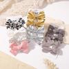 4Set Random Girls Cute Plaid Print Hairpins for Kids Children Sweet Headband Hair Clip Barrettes Fashion Bow Hair Accessories