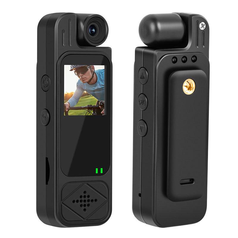 

Y9 HD Portable Recorder with Screen, Back Clip, and Infrared Night Vision Camera Top Version with Screen Bare Device (No Memory)