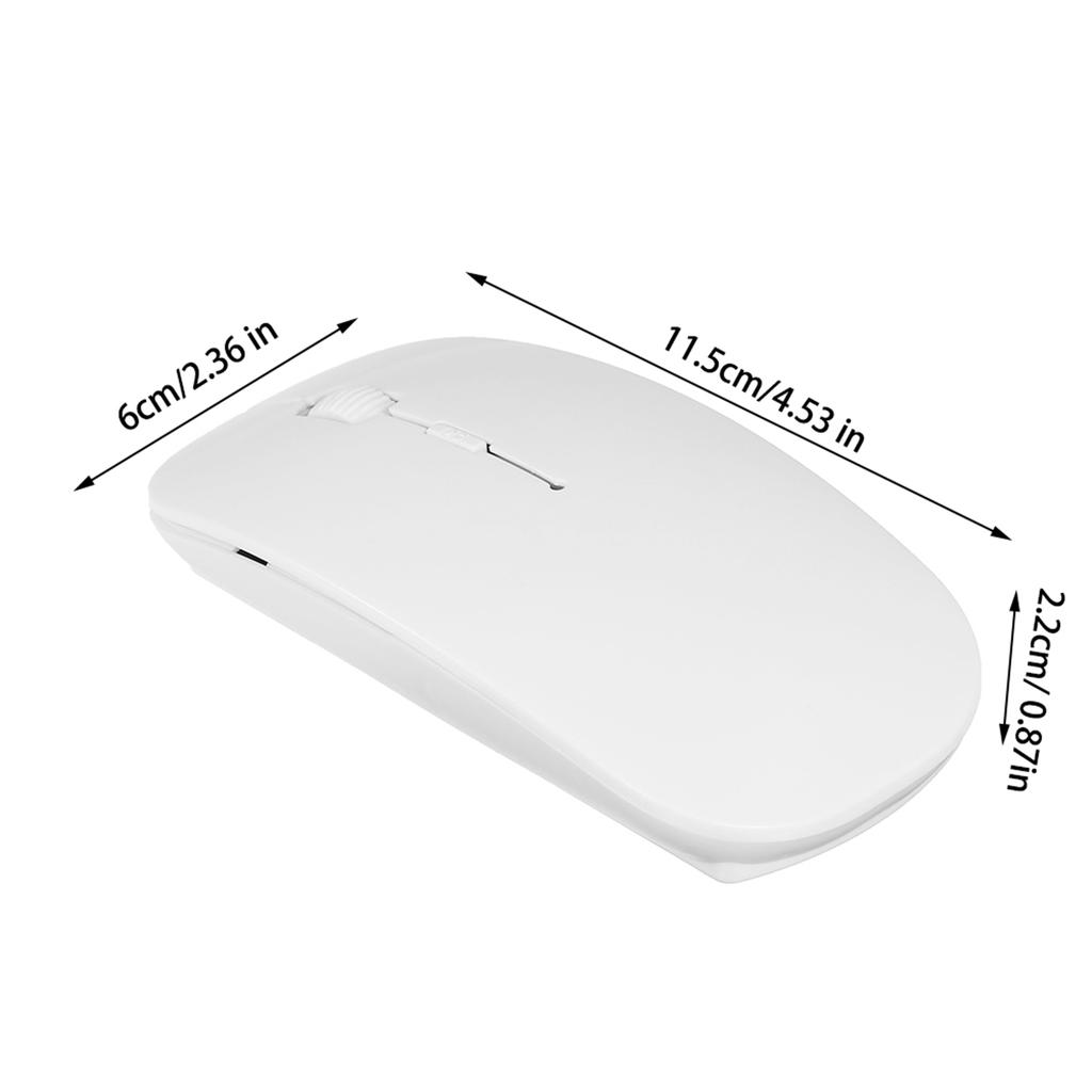 2.4G Wireless Mouse Mice 1600DPI Portable Ultra-thin Mute Mouse 4 Keys Wireless Optical Mouse for Laptop Desktop Computer