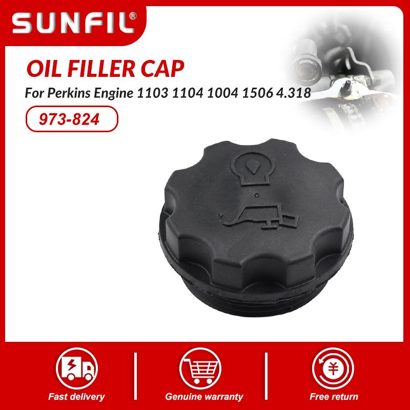 Oil Filler Cap 973-824 Compatible with FG Wilson Compatible with Perk Engine 1103 1104 1004 1506 4.318