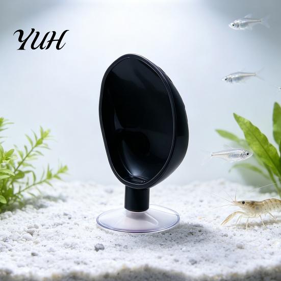 Aquatic Resting Platform Betta Hammock Shell with Suction Cup, Safe Bed, Small Plastic Tank Ornament Fish Hide, Bubble Nesting Spot for Decor