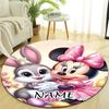 Personalized M-Minnie Round Chair Office Rug - Perfect for Mat, Office Chair & More - Ideal Gift for Birthdays and Holidays