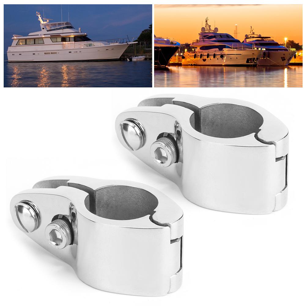 2Pcs Bimini Top Jaw Slide Clamp Steel Boat Hardware Fitting for Inflatable Commercial Yachts