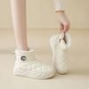 Snow Boots Women's Winter Soft Leather Piled Thickened Northeast Non-Slip Cotton Shoes Warm Retro Fashion Cotton Boots