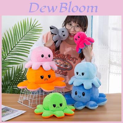 Adorable Double-sided Flip Reversible Octopus Plush Toy In Soft And Lifelike Style