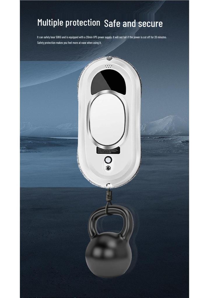 Automatic Window Cleaning Robot with Long Battery Life and Strong Suction