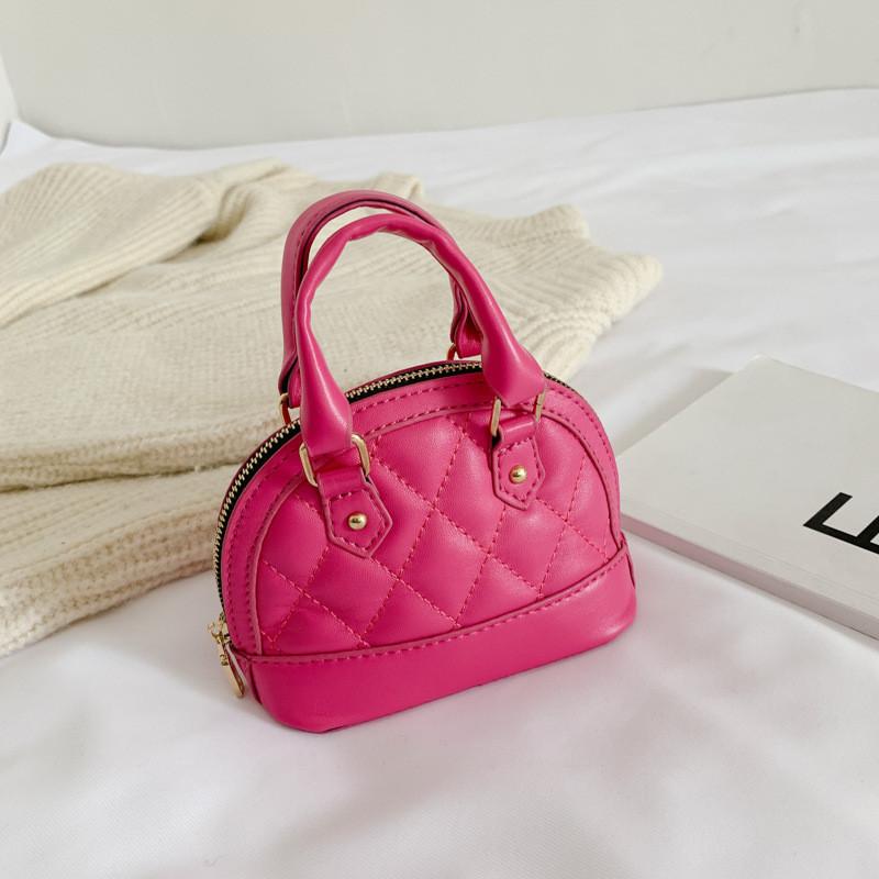 Adorable Mini Shell Bag For Kids Stylish Korean Design With Soft Pu Leather Material