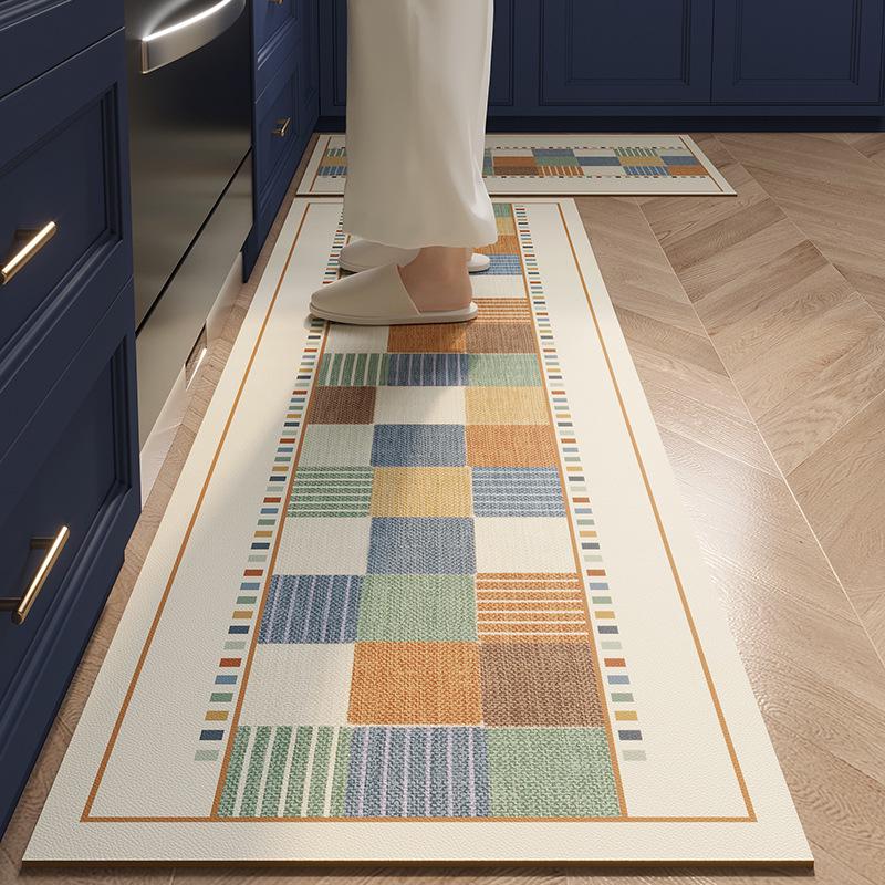American Retro Diatomaceous Earth Kitchen Floor Mat – Quick-Drying, Water-Absorbent, Stain-Resistant, Non-Slip Mat