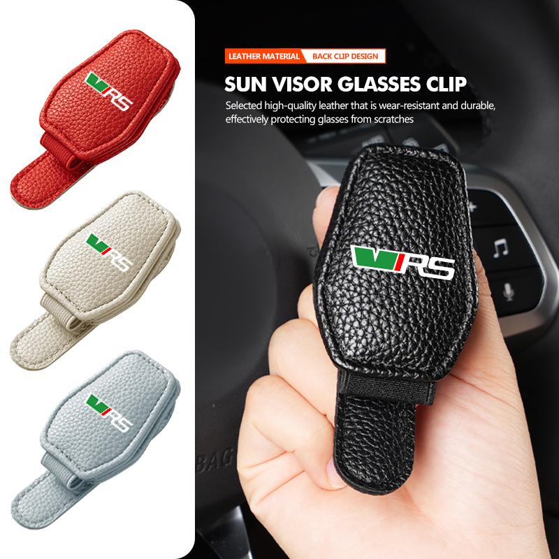 Car Sun Visor Glasses Holder Visor Bracket Sunglasses Support For Skoda Superb MK3 Derivative VisionS Yeti Scala Enyaq-iV