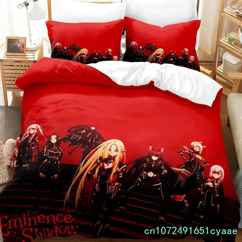 Anime Eminence In Shadow Bedding Set Boys Girls Twin Queen Size Duvet Cover Pillowcase Bed Kids Adult Fashion Home Textileextile