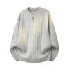Fashion Casual Round Neck Long-sleeved Sweater Men's Long-sleeved Sweater Cardigan Men's Jacket Men's Coat Men's Shirt