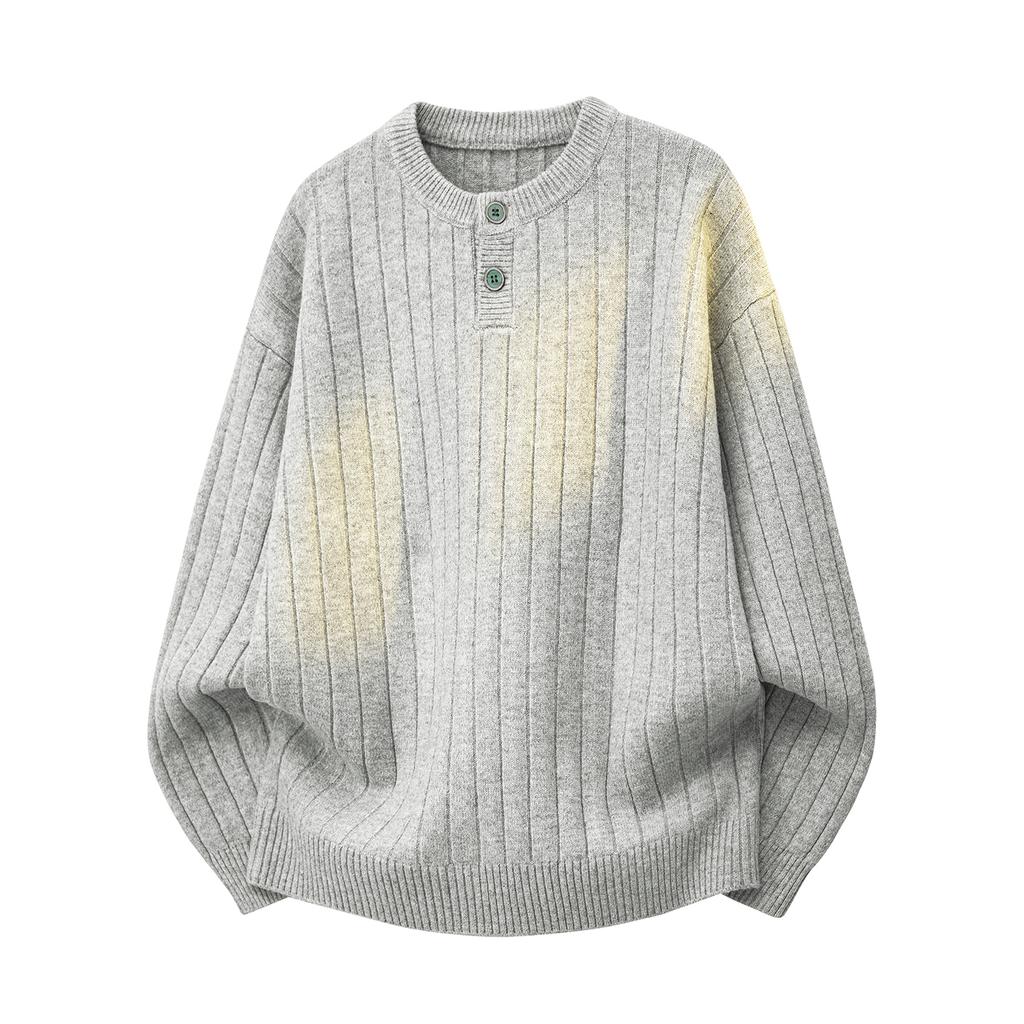 Fashion Casual Round Neck Long-sleeved Sweater Men's Long-sleeved Sweater Cardigan Men's Jacket Men's Coat Men's Shirt