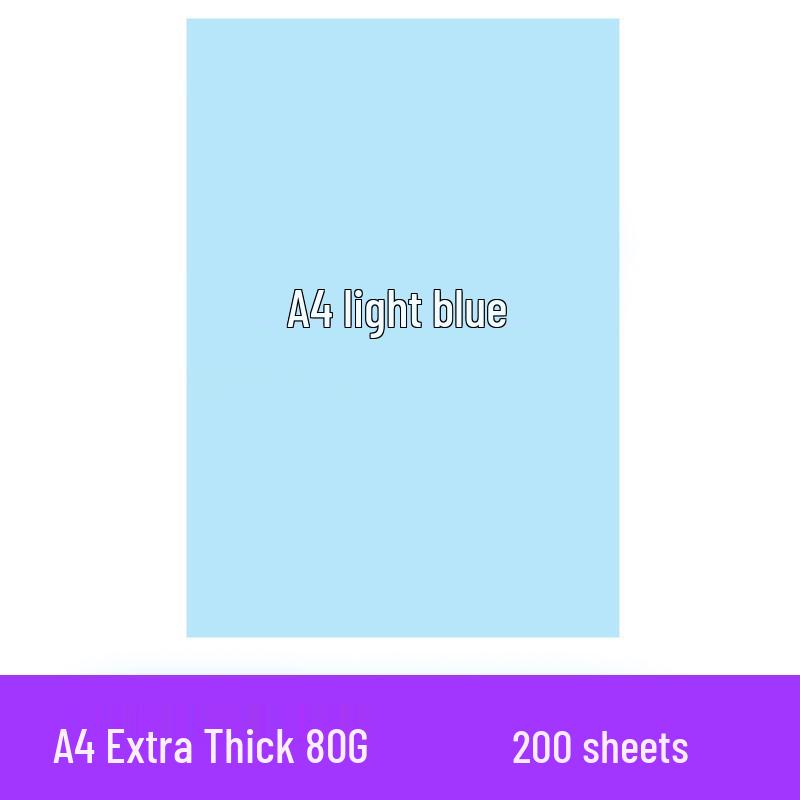 200 Sheets A4 Colored Printing Paper - Mixed Colors (Pink, Red, Yellow) for DIY and Crafts