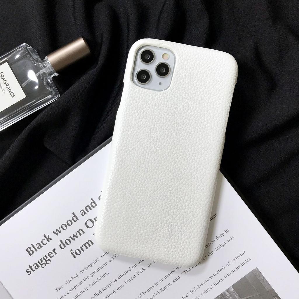 Applicable iPhone16Pro max mobile phone case Apple 14/13/12 lychee pattern mobile phone case feel X