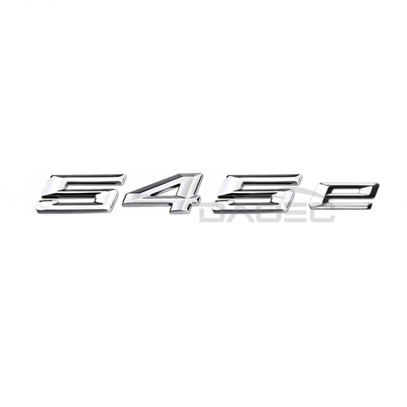 Car Trunk Chrome Letters Badge Emblem Decals Sticker For 5 Series 520e 525e 528e 530e 540e 545e 550e E39 E60 E61 F10 F11 G30