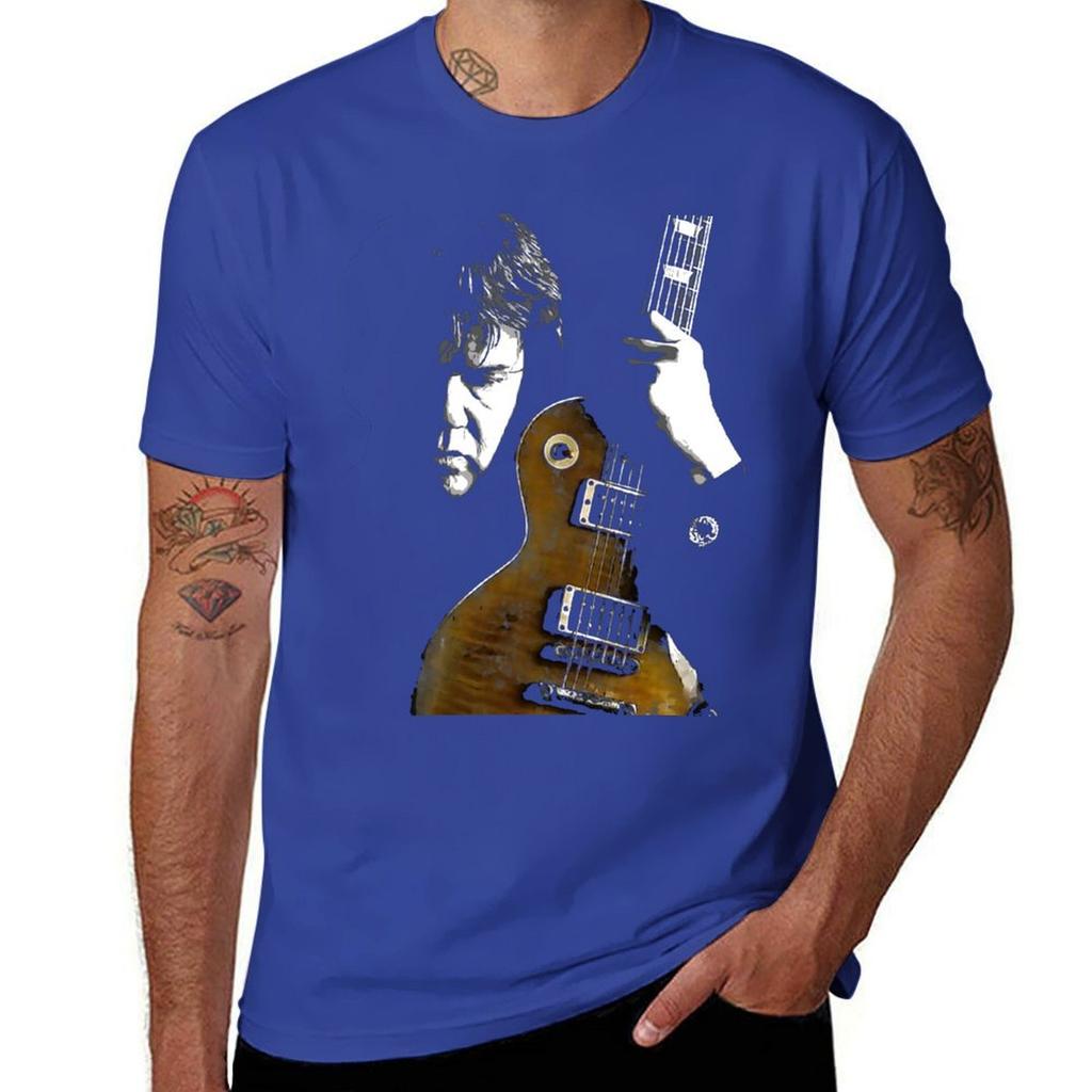 T-shirt Gary Moore Oversize Ragazzo Bianchi Anime Top Estivi Felpe Unisex