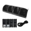 4Pcs 2800mAh Rechargeable Cells and Wii Cell Charge Dock Stand for Wii Remote Switch Accessory