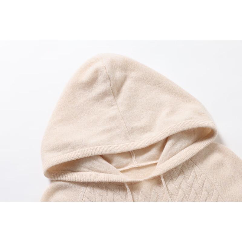 G·TENNA MHSH-315 Women's Hooded Cashmere Blend Pullover