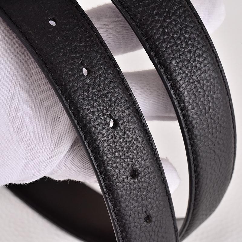 Salvatore Ferragamo 3.3cm Cowskin Men's Belt Luxury Brand Designer Belt Suit Jeans Formal Brand