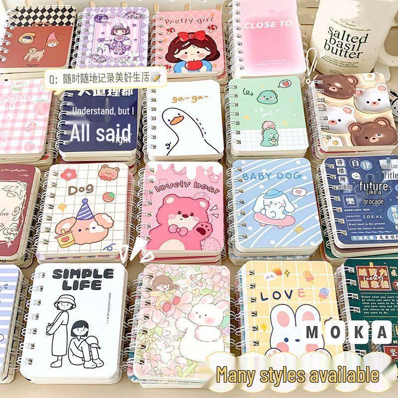 Newcomer Exclusive: 3 Cute Cartoon A7 Coil Notebooks with Free Shipping