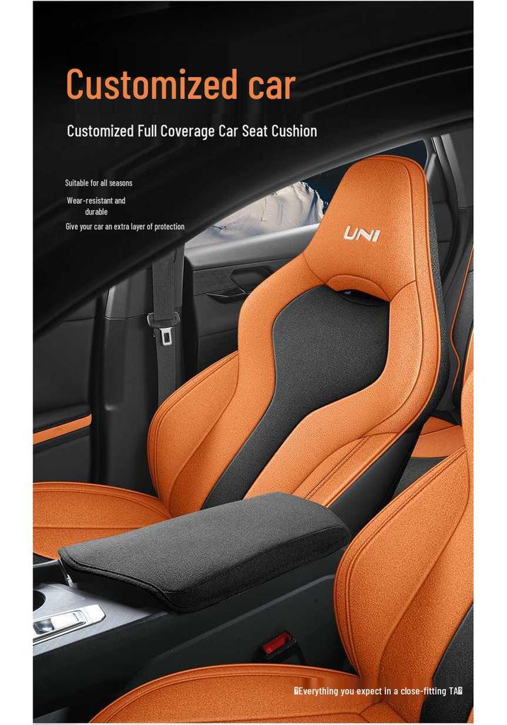 All-Season Breathable Linen Seat Covers for Changan Uni-V 2023-2025, Full Coverage Cushions