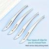 4pcs Precision Stainless Steel Tweezers Set - Eyebrow, Nose & Facial Hair Removal, Fragrance-Free, Glossy Finish