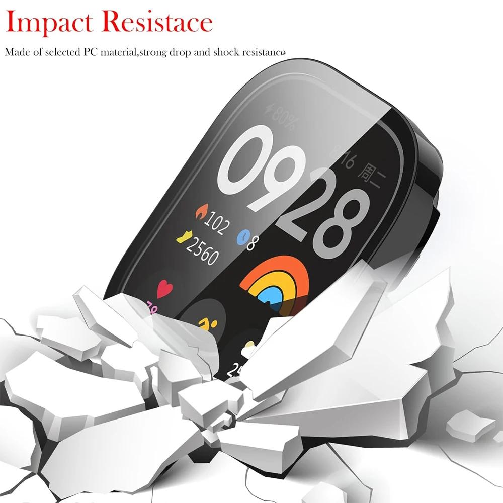 Tempered Glass+Case for Xiaomi Redmi Watch 4 Accessories Screen Protector All Around 9H Hard PC Bumper for Redmi Watch4 Cover