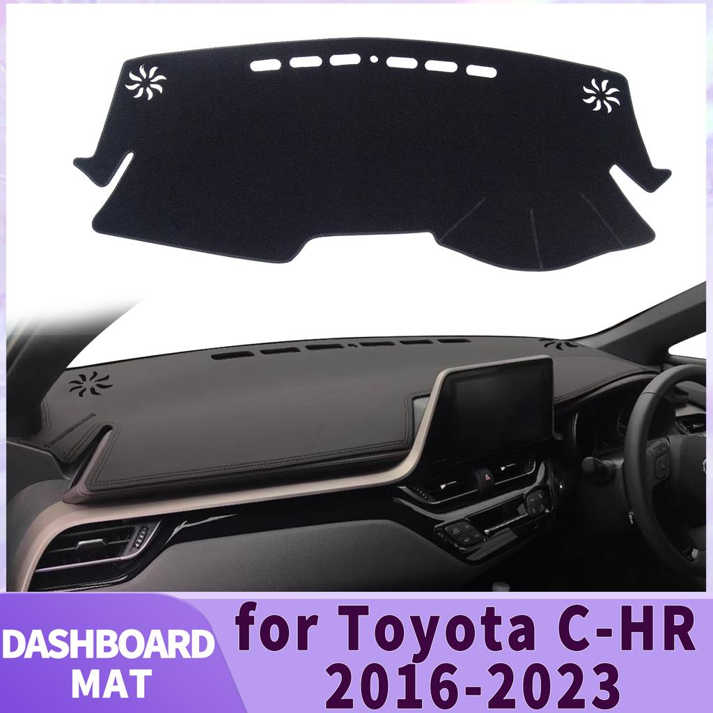 fit for Toyota C-HR CHR C HR 2023-2016 Dashmat Accessories Dashboard Cover Pad DashMat Sunshade Protective Carpet Car Leather