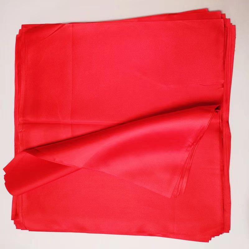 Red Silk Ribbon Dance Props: Free Shipping Drumsticks, Gongs, Cymbals, Square Scarf, Waist Drum & Square Dance Accessories