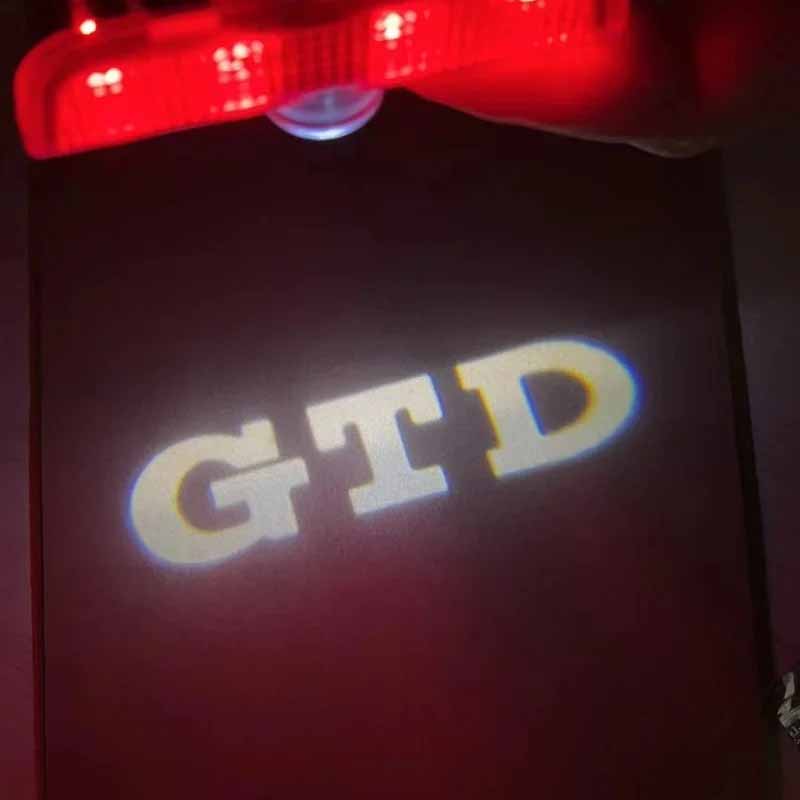 For VOLKSWAGEN VW Hot Sale LED Car Door Logo Projector Light Accessories for VW R Golf 5 6 7 GTI GTD GTE CC Passat B6 B7 B8 B9 C