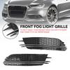 2PCS Front Fog Light Cover Bezel Grill Grille Fit A6 4G C7 2012-2015