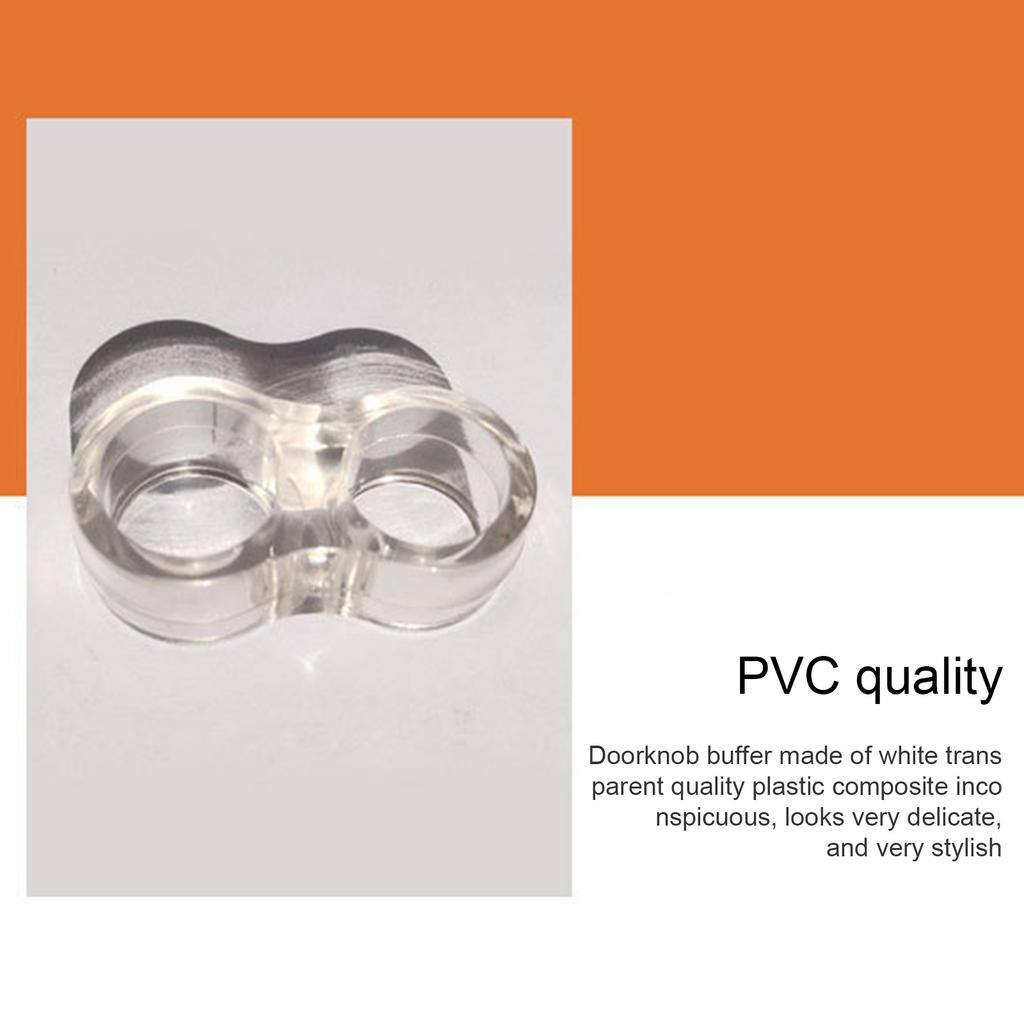 Silicone Wall Protectors from Door Knobs Clear Shock Absorbent Bumpers Silicone Door Handle Bumpers for Noise Reduction