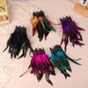 Puños de plumas estilo retro, estilo punk, gótico, para mujer, hombre, fiesta de Halloween, disfraz gótico, accesorio de cosplay