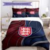 England Football Printed Bedding 3 Piece Set Cozy Breathable Bed Cover Set As Housewarming Holiday Gift