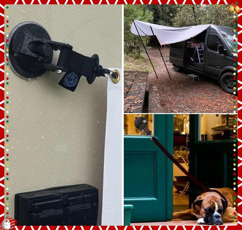 4 stk Biltelt Sugekopper Spenne Side Rund/Trekantet Markise Ankere Utendørs Camping Telt Sucker Anker Sikringskrok