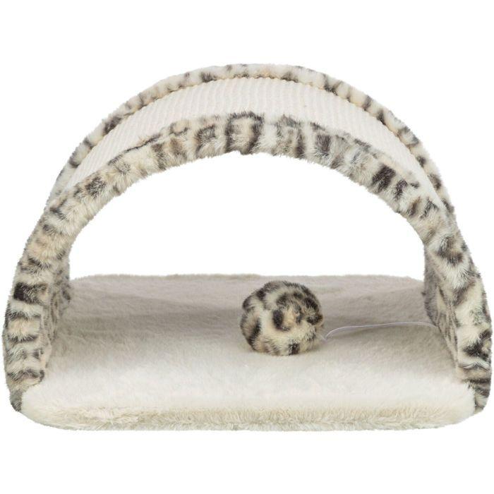 Griffoir pour chat - TRIXIE - Leo - Beige - Peluche en polyester - Jute