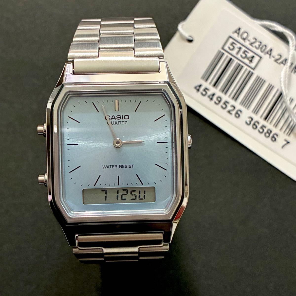 Used CASIO Casio watch AQ-230A-2A1MQY ice blue
