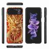 Golden Holy Dragon Phone Case For Samsung Z Flip 6 7 5G Z Flip 5 Galaxy Z Flip 3 4 5G ZFlip Shockproof Hard Cover TPU PC Coque C