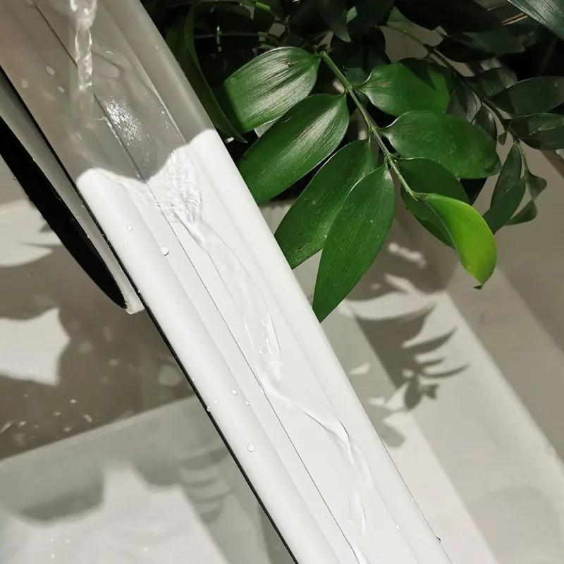 Self Adhesive PVC Door Bottom Seal Strip 1M for Wind Noise Dust Proof Weather Stripping for Interior and Exterior Doors
