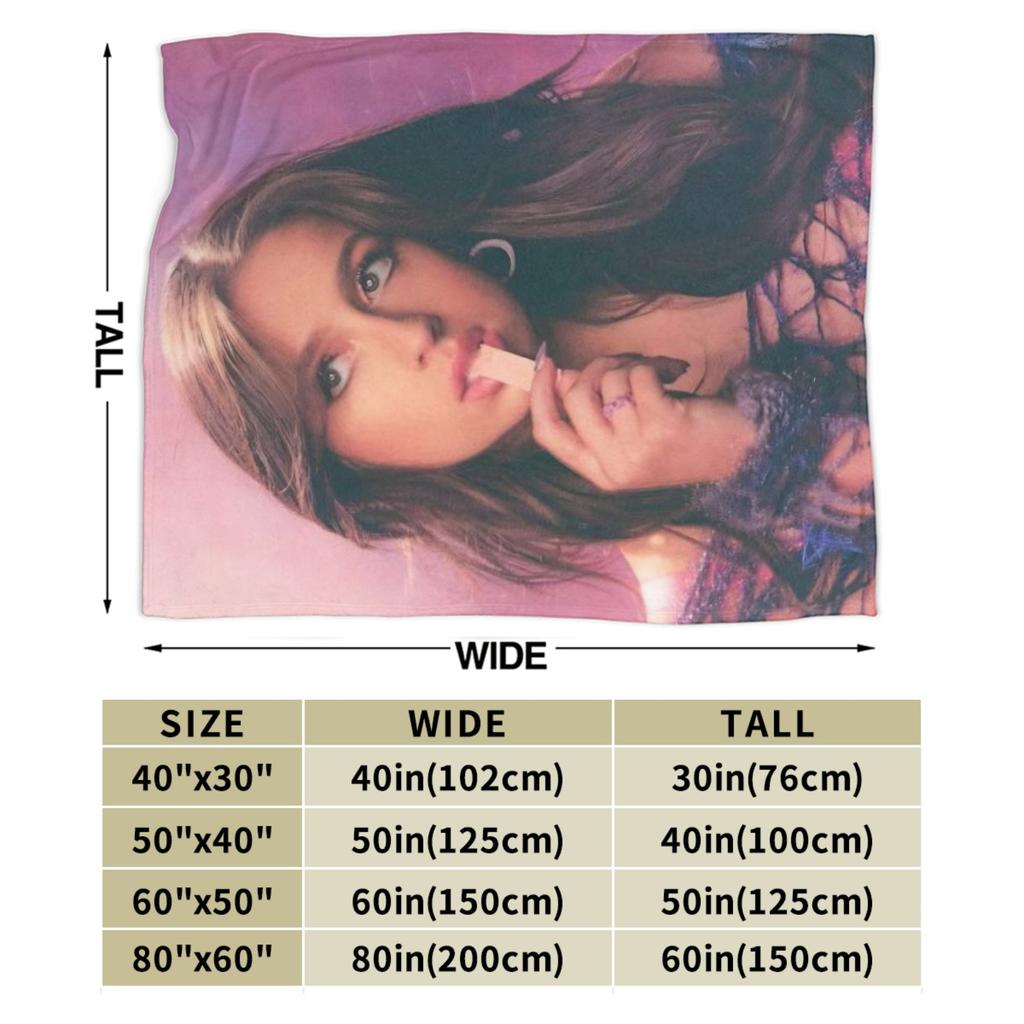 Miss Possessive Tour Tate McRae Super Weiche Decke Plüschdecke Flauschige Wohnzimmer Flanell Bettdecke Sofa Bettbezug